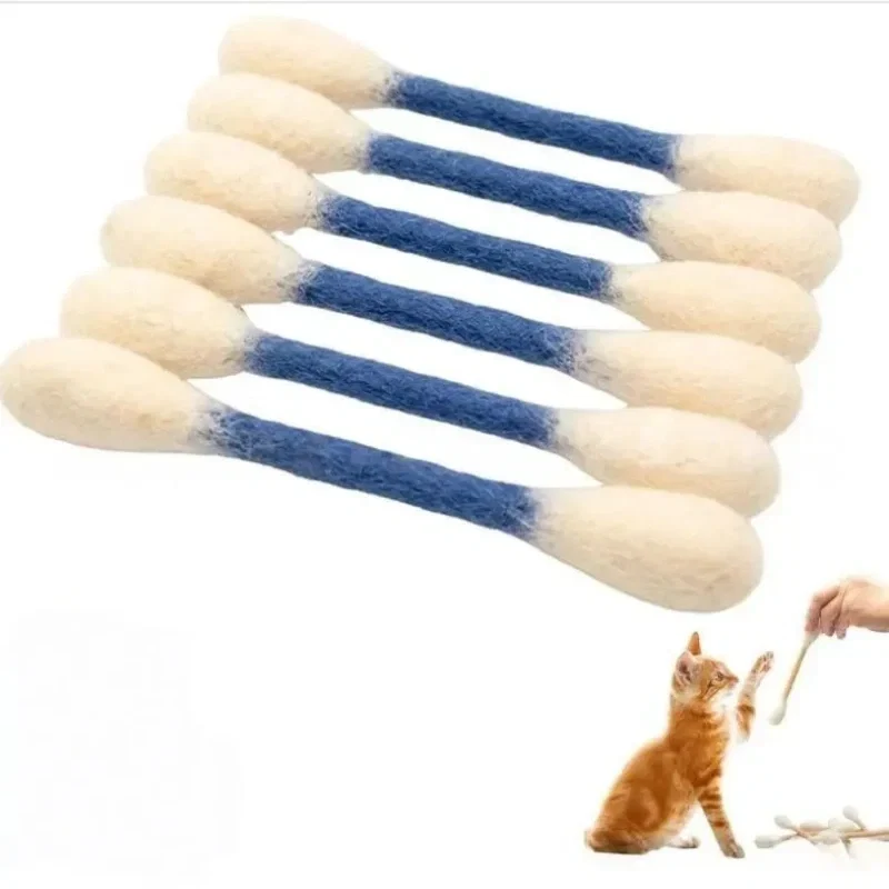😻Interactive Swab Cat Toy with Catnip