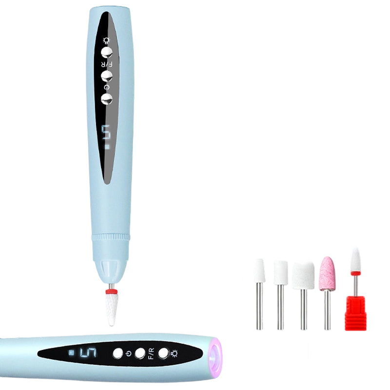 2-in-1 Electric Nail Drill with UV Gel Light Portable Manicure Pedicure Kit