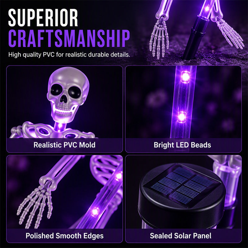 🎁2026 New Arrivals 50% OFF💥Solar Skull Garden Lights with Eerie Color-Changing Glow 👻Ideal For Haunted Yard, Porch & Walkway! 🪦💡
