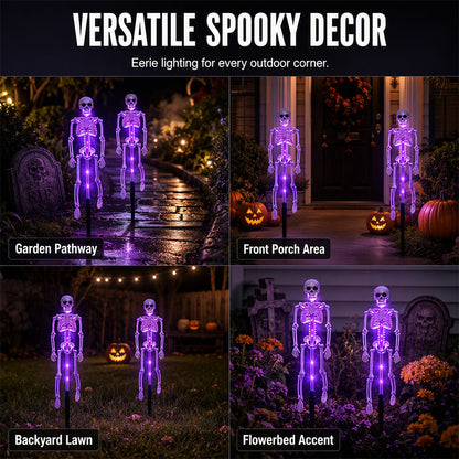 🎁2026 New Arrivals 50% OFF💥Solar Skull Garden Lights with Eerie Color-Changing Glow 👻Ideal For Haunted Yard, Porch & Walkway! 🪦💡