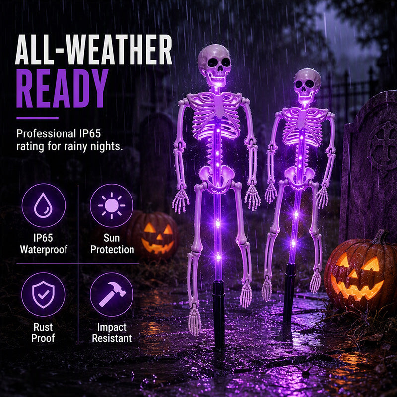🎁2026 New Arrivals 50% OFF💥Solar Skull Garden Lights with Eerie Color-Changing Glow 👻Ideal For Haunted Yard, Porch & Walkway! 🪦💡