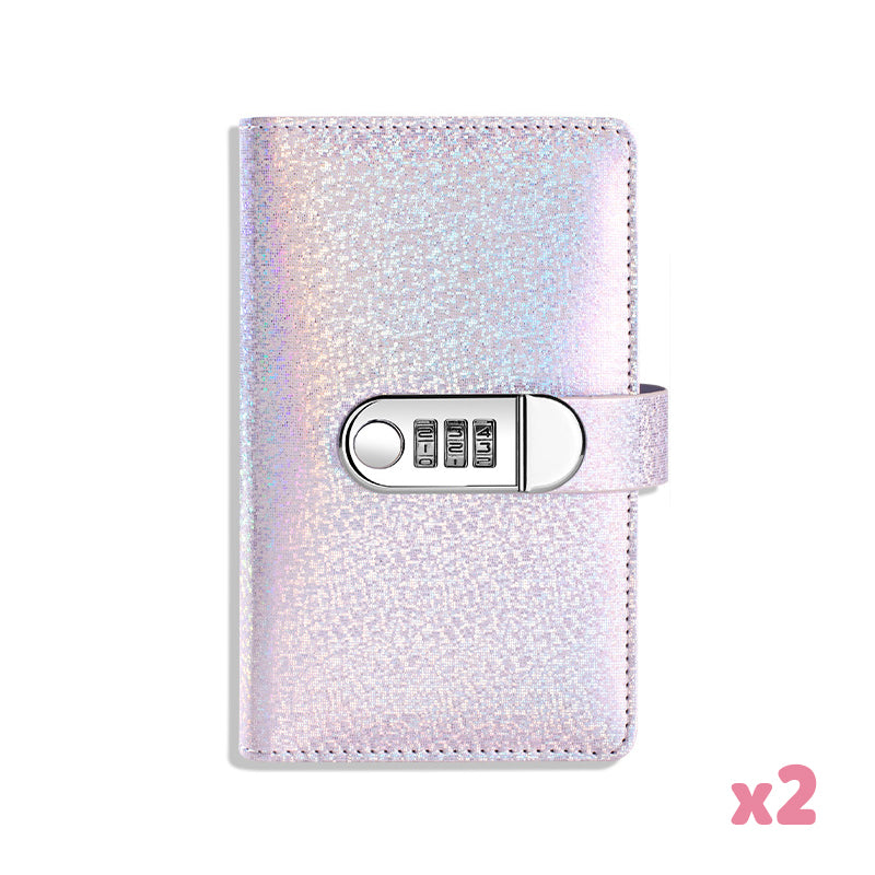 Glitter Password Lock Budget Binder