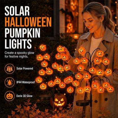 🥳2026 HOT SALE🥳💞50K+ SOLD!🎃🦇 50% OFF!👻Waterproof Halloween Pumpkin Solar Branch Lights
