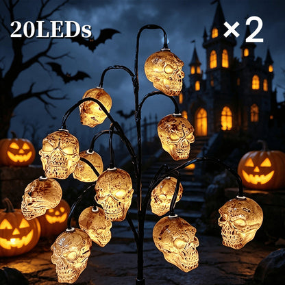 🥳2026 HOT SALE🥳💞50K+ SOLD!🎃🦇 50% OFF!👻Waterproof Halloween Pumpkin Solar Branch Lights