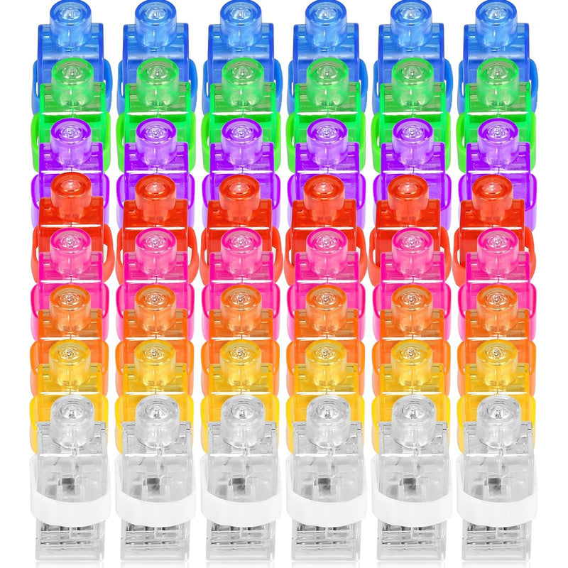 🔥🎉 HOT SALE – 50% OFF! 🌈 Mini Colourful LED Finger Lights – Fun Party Glow Flashlights with Elastic Bands ✨🖐️