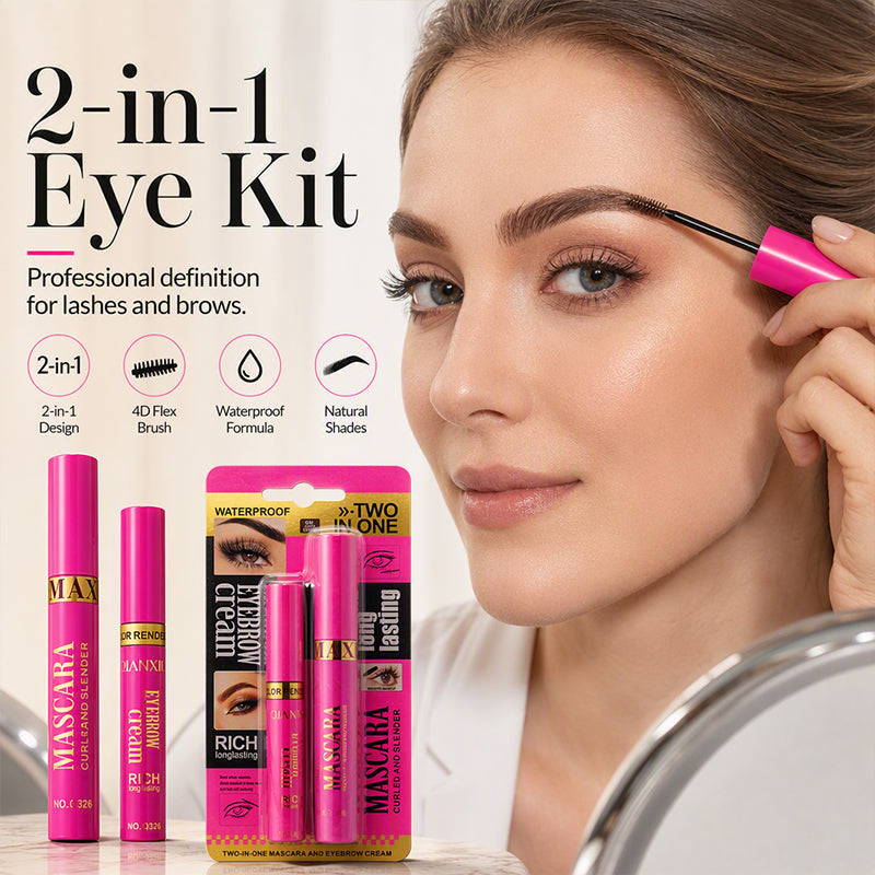 2-in-1 Mascara & Eyebrow Cream Set