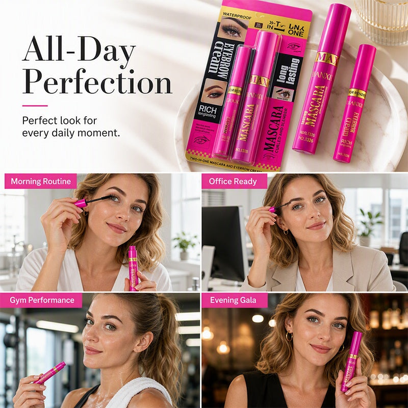 2-in-1 Mascara & Eyebrow Cream Set