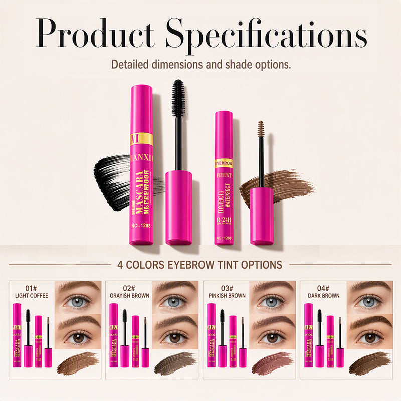2-in-1 Mascara & Eyebrow Cream Set