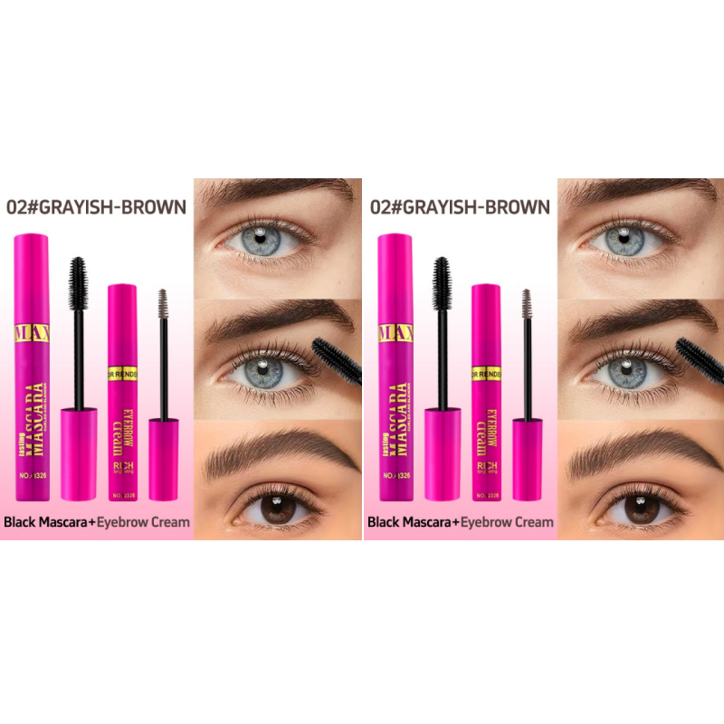 2-in-1 Mascara & Eyebrow Cream Set