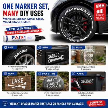 Waterproof Paint Marker Set