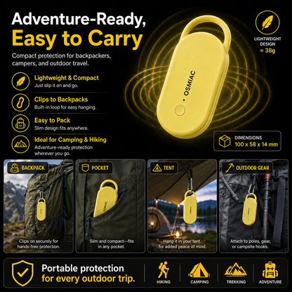 Portable Ultrasonic Pest Repeller with Hanging Hook for Car