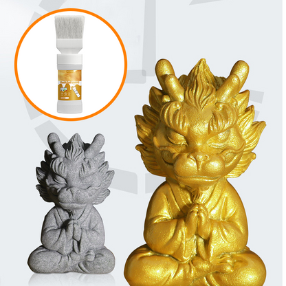 💰 Instant Discount ⏳Water-Based Metallic Silver Paint with Built-in Brush