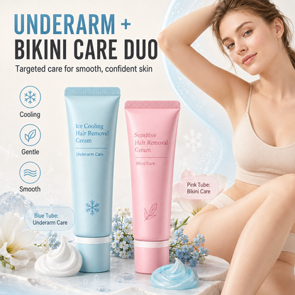 🥳🪒 50% OFF! Gentle Hair Removal Cream – Dual‑care for underarms & bikini area. Plant extracts soothe & moisturise – removes hair without irritation! ✨🛡️