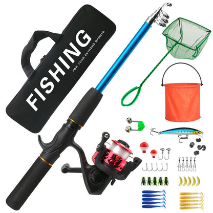 Telescoping Fishing Rod and Reel Set