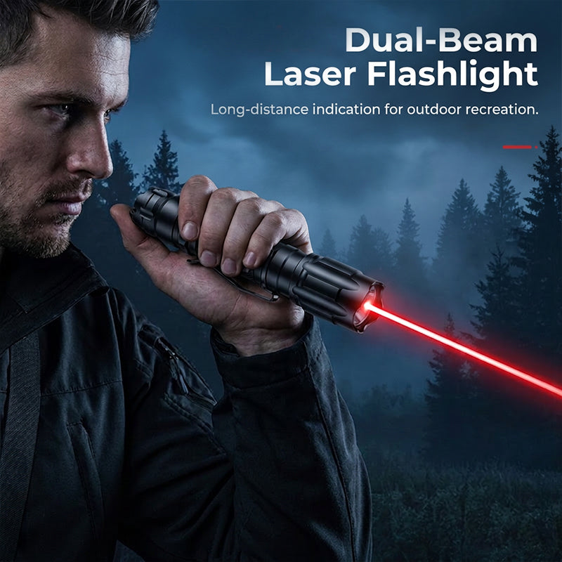 🔦 Rechargeable Red or Green Laser Pointer with Pattern Heads