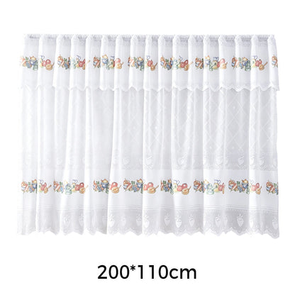 ✨ Time‑Limited Offer ⚡Retro Lace Short Kitchen Curtain