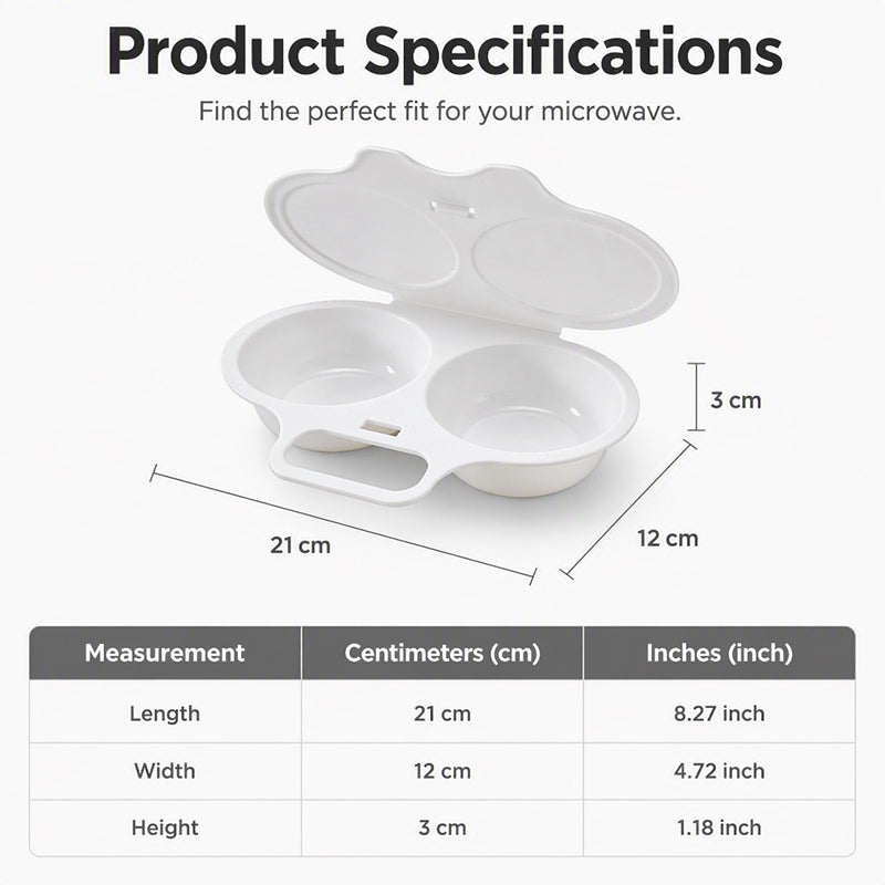 🥳2026 HOT SALE🥳💞50K+ SOLD! 🥚✨ 50% OFF + BUY 1 GET 1 FREE! Dual Cavity Microwave Egg Poacher – Quick oil‑free cooking, food‑grade PP & versatile. Perfect for busy mornings – healthy breakfast in minutes! ⚡🍳