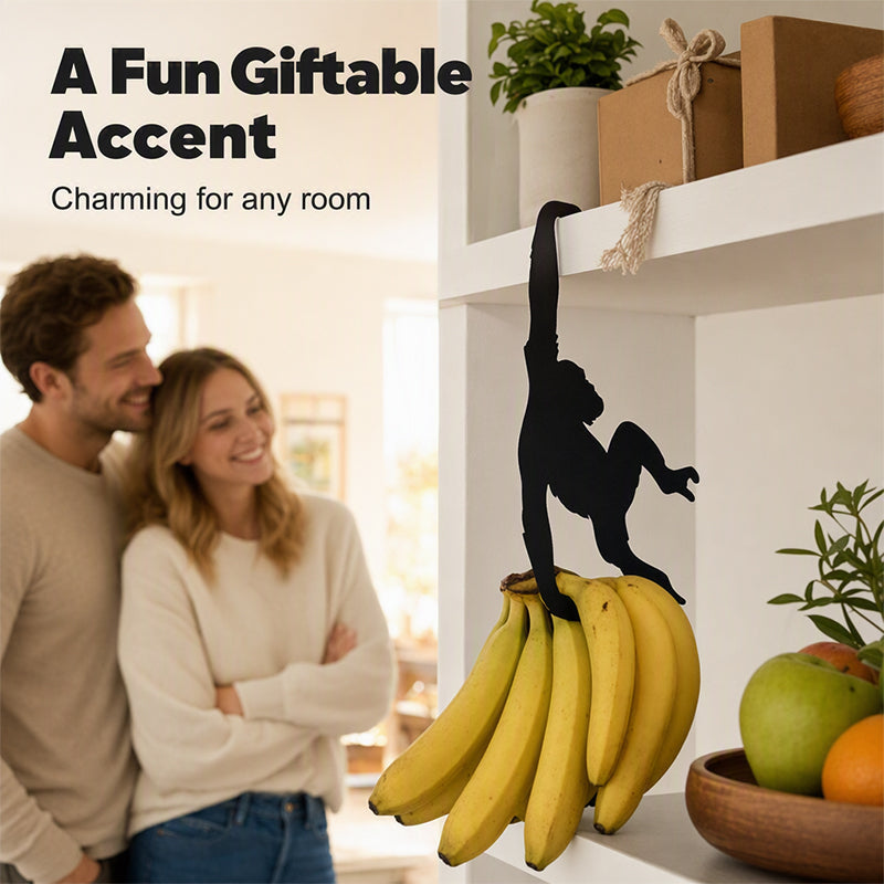 🍌😄 LIMITED TIME 50% OFF! 🪩Monkey Shaped Banana Hook – Hang Fruit, Keys & Bags with Playful Storage Personality