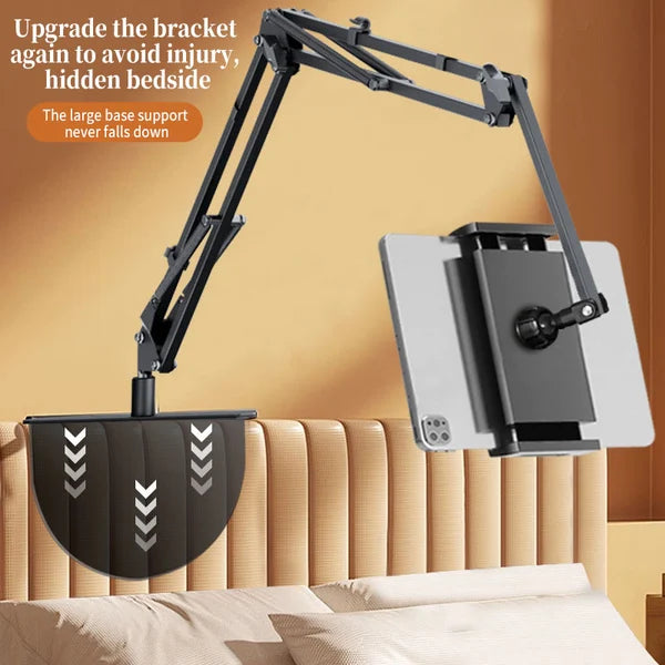 🔥Hot Sale 50% OFF🔥 Hidden Bedside Phone Tablet Holder – Retractable & 360° Adjustable, Bed/Sofa/Desk 🛏️
