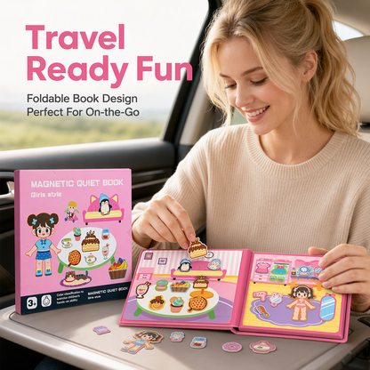 🥳2026 HOT SALE🥳 🧩 50% OFF! Kids Magnetic Quiet Book – Foldable scenes, magnetic play & educational fun. Boosts creativity & learning – perfect for boys & girls! 🎨🧒