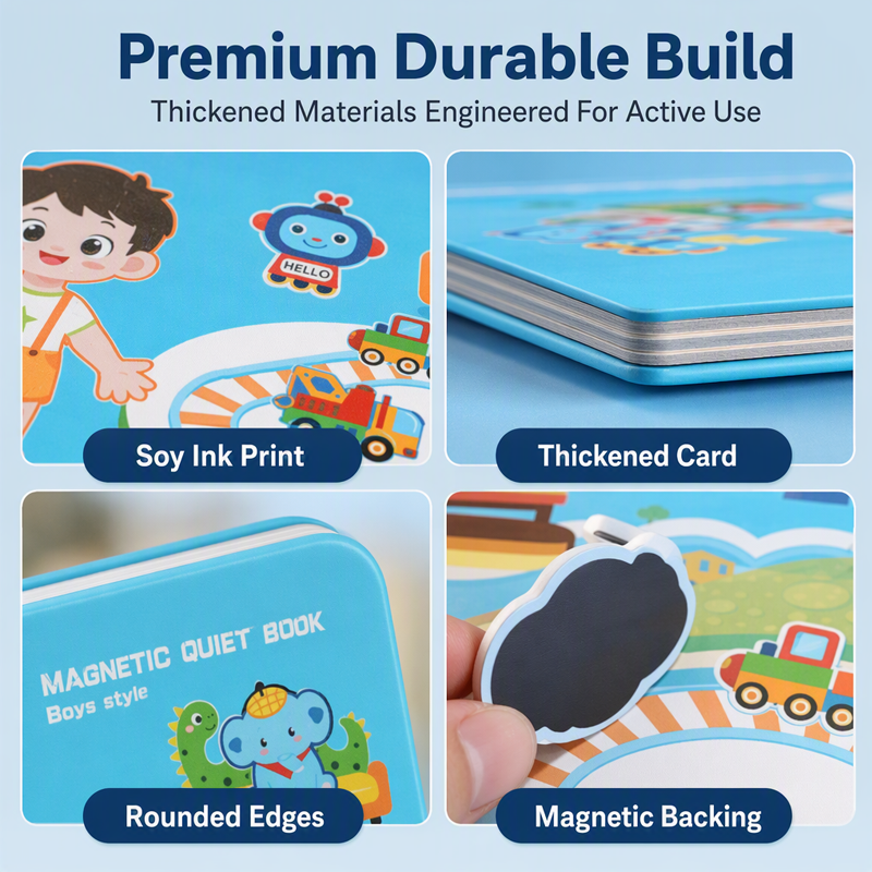 🥳2026 HOT SALE🥳 🧩 50% OFF! Kids Magnetic Quiet Book – Foldable scenes, magnetic play & educational fun. Boosts creativity & learning – perfect for boys & girls! 🎨🧒