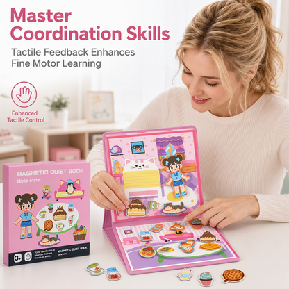 🥳2026 HOT SALE🥳 🧩 50% OFF! Kids Magnetic Quiet Book – Foldable scenes, magnetic play & educational fun. Boosts creativity & learning – perfect for boys & girls! 🎨🧒