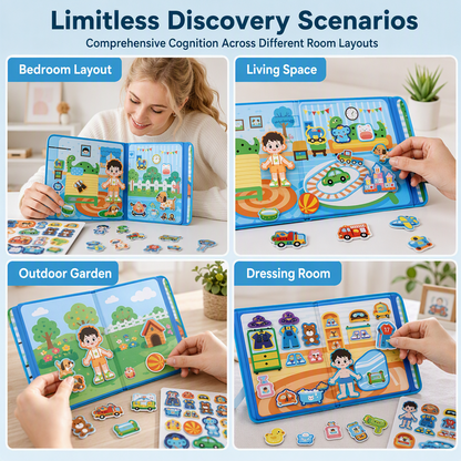 🥳2026 HOT SALE🥳 🧩 50% OFF! Kids Magnetic Quiet Book – Foldable scenes, magnetic play & educational fun. Boosts creativity & learning – perfect for boys & girls! 🎨🧒