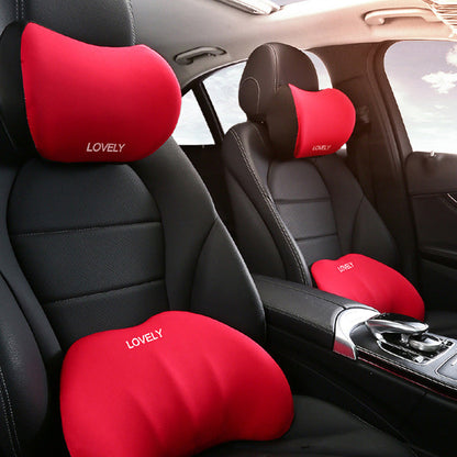 Car Lumbar Support Pillow and Neck Pillow Kit