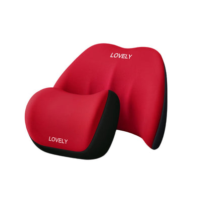 Car Lumbar Support Pillow and Neck Pillow Kit
