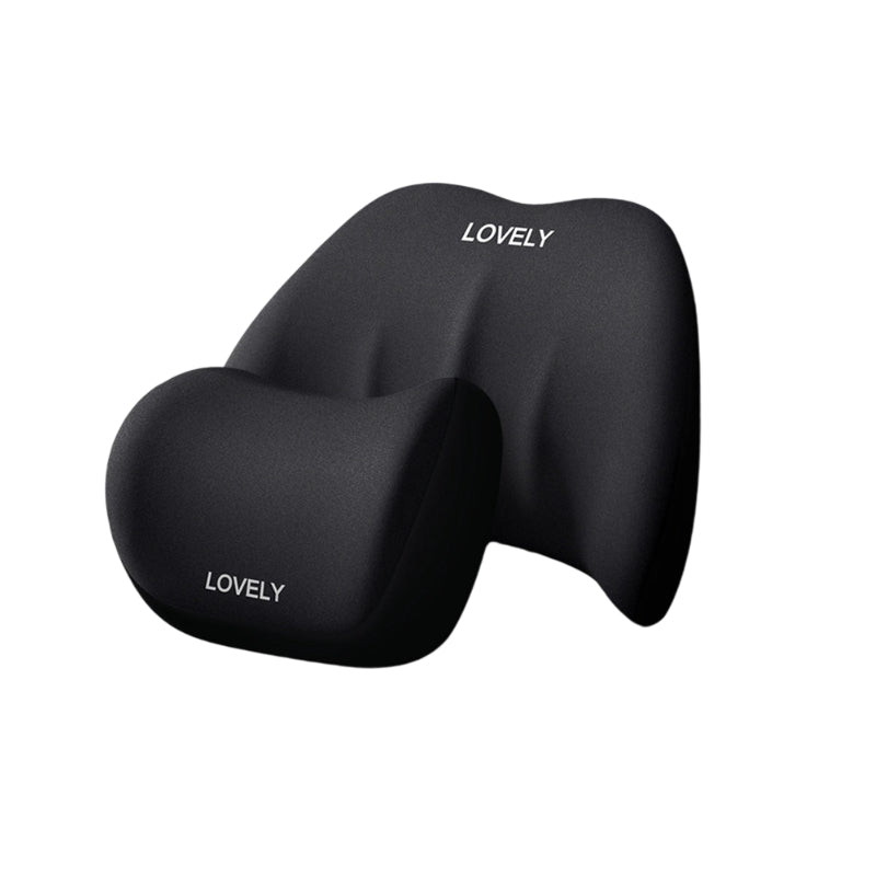 Car Lumbar Support Pillow and Neck Pillow Kit
