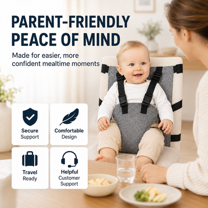 👶Baby Chair Harness Strap – 5-Point Safety & Travel-Ready Design