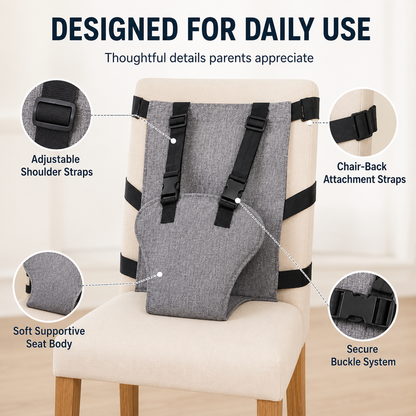 👶Baby Chair Harness Strap – 5-Point Safety & Travel-Ready Design