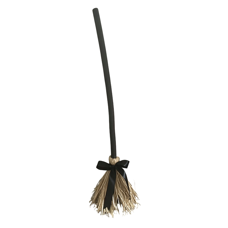 Animated Witch Broom Halloween Decoration with Lights and Sound