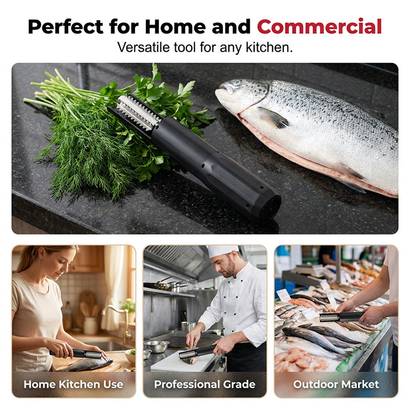 High-Power Cordless Fish Scaler for Kitchen & Fishing