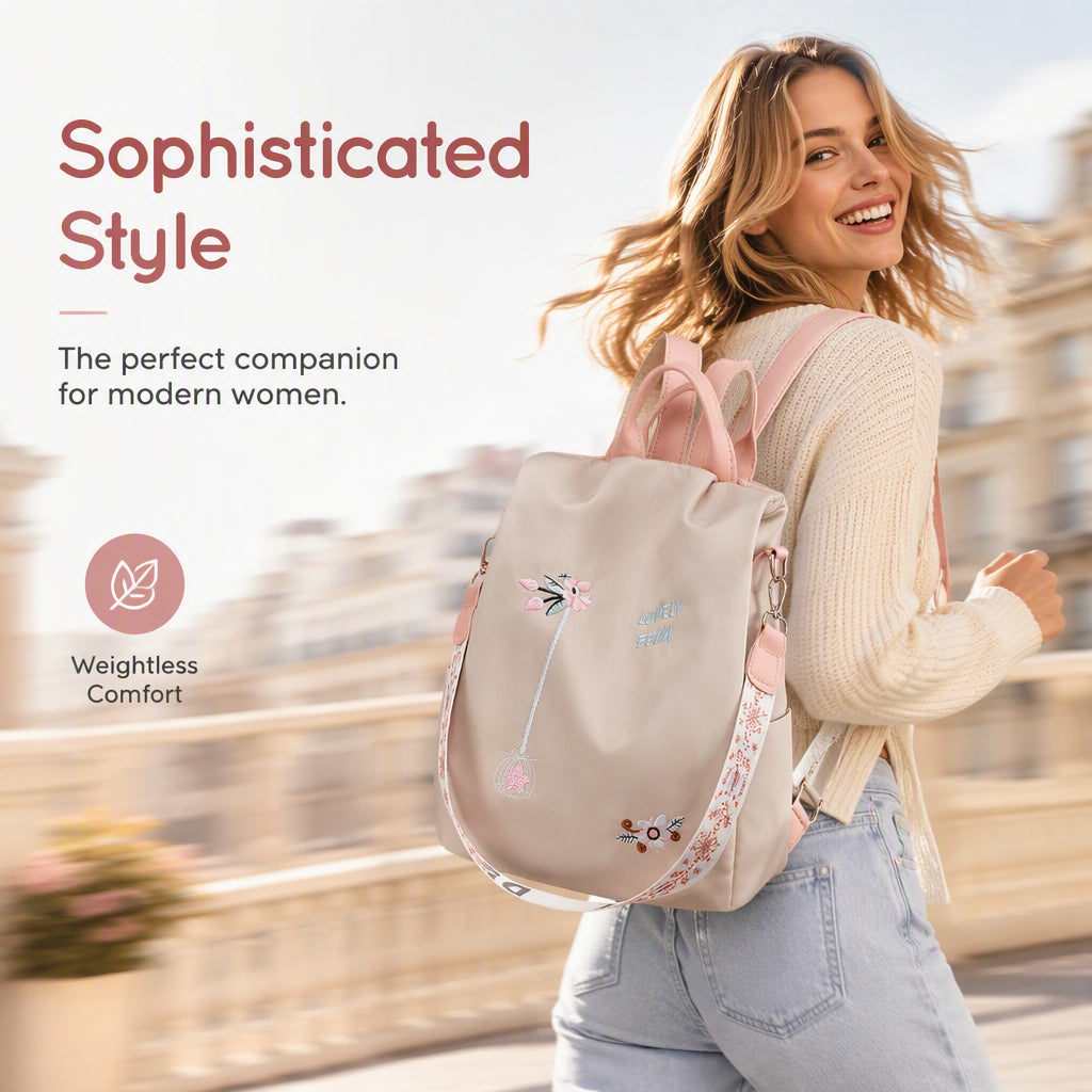 Anti-Theft Large Capacity Backpack for Women