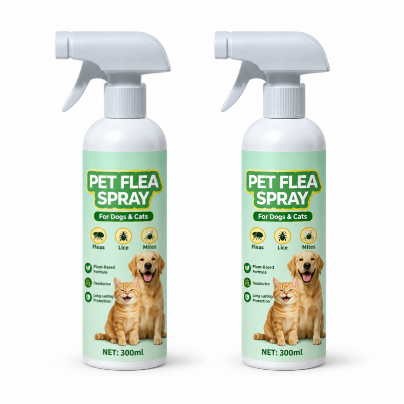 🥳2026 TOP PICK🥳 Pet Flea Spray – Plant-Based, Gentle Yet Effective – Repels Pests, Neutralizes Odors – Safe If Licked! 🛡️💨
