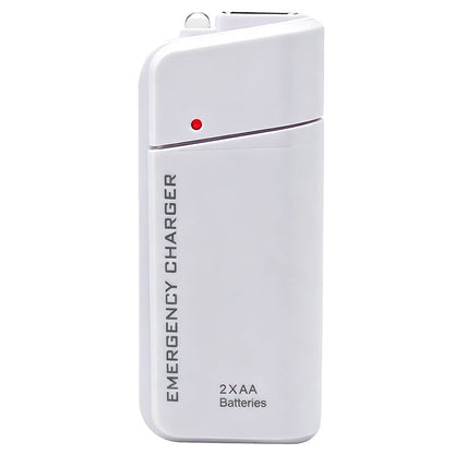 📢📢50% OFF !! ⏰Portable Emergency Phone Charger AA Battery Powered Power Bank with LED Flashlight