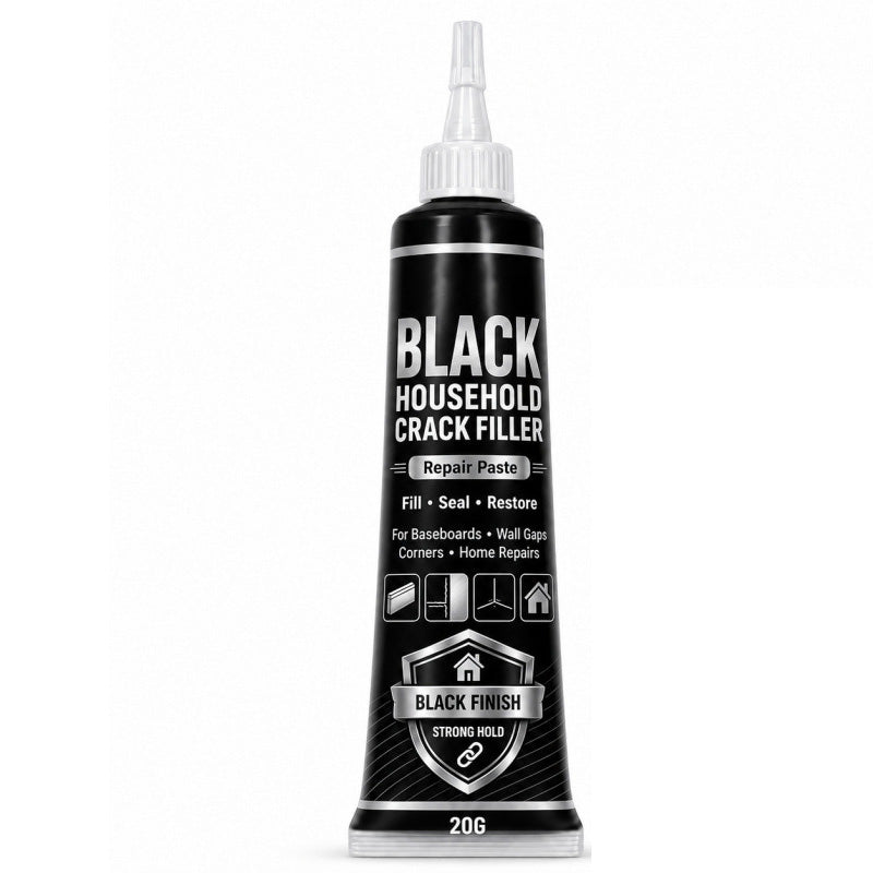 🔧🖤 50% OFF! Black Household Crack Filler Paste – High‑density polymer formula fills gaps & cracks seamlessly. 🏠✨