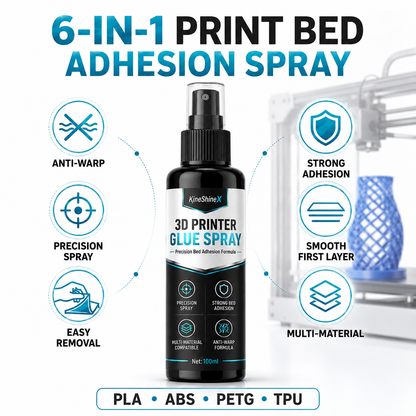 🔥Hot Sale 50% OFF🔥 3D Printer Bed Adhesive Spray – Helps Reduce Warping & Promote First 🖨️