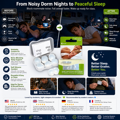 Silicone Moldable Sleep Earplugs