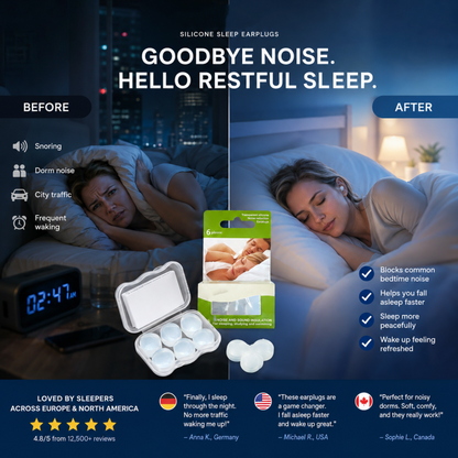 Silicone Moldable Sleep Earplugs