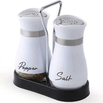 🐧50% OFF NOW! Penguin Design Salt and Pepper Shaker Set, Transparent Glass Bottom Seasoning Dispenser, Large‑Mouth Refillable Spice Container for Kitchen Countertop