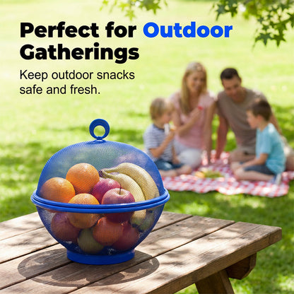 ⏳Time-Limited Special⏰ Fruit Basket with Lid – Breathable, Drainable, Insect Proof 🍇