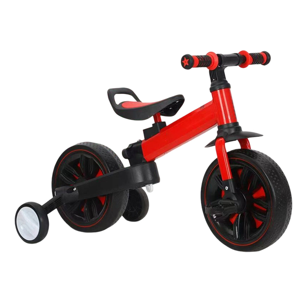 💥 50% off! 🚲 3-in-1 kids' tricycle – stroller, tricycle, and balance bike. Lightweight (2.8 kg) & foldable. High-strength carbon steel, EVA wheels. For ages 2–6, max. 90 kg. Red/Blue/Pink/Yellow 🛡️