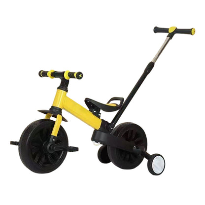 💥 50% off! 🚲 3-in-1 kids' tricycle – stroller, tricycle, and balance bike. Lightweight (2.8 kg) & foldable. High-strength carbon steel, EVA wheels. For ages 2–6, max. 90 kg. Red/Blue/Pink/Yellow 🛡️
