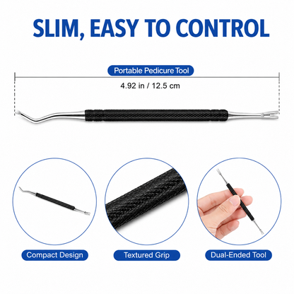 🔥Hot Sale 50% OFF🔥 Dual-Ended Toenail Lifter & Under-Nail Cleaner Tool – Professional Stainless Steel Nail Care Instrument, Lifts Nail Edges & Removes Debris, for Home Pedicure 🦶