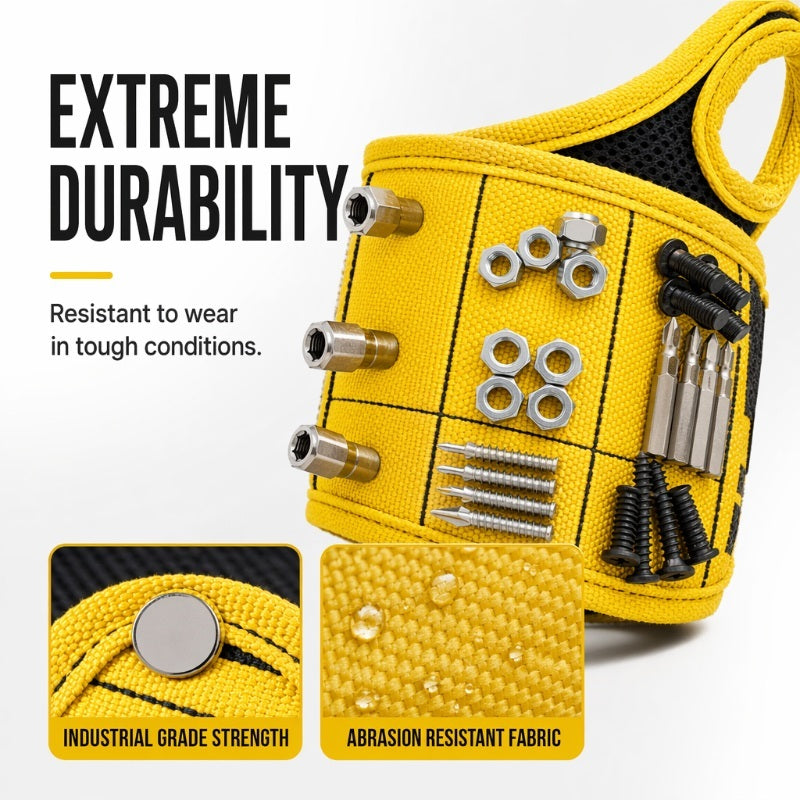 Magnetic Wristband for Holding Screws