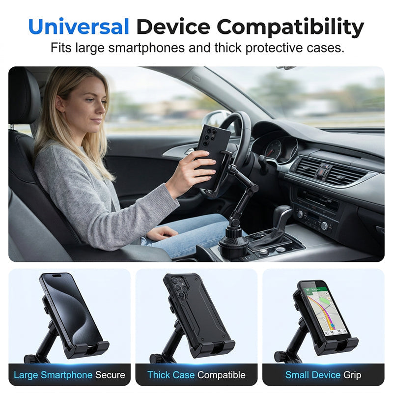 Stable Cup Holder Car Phone Mount