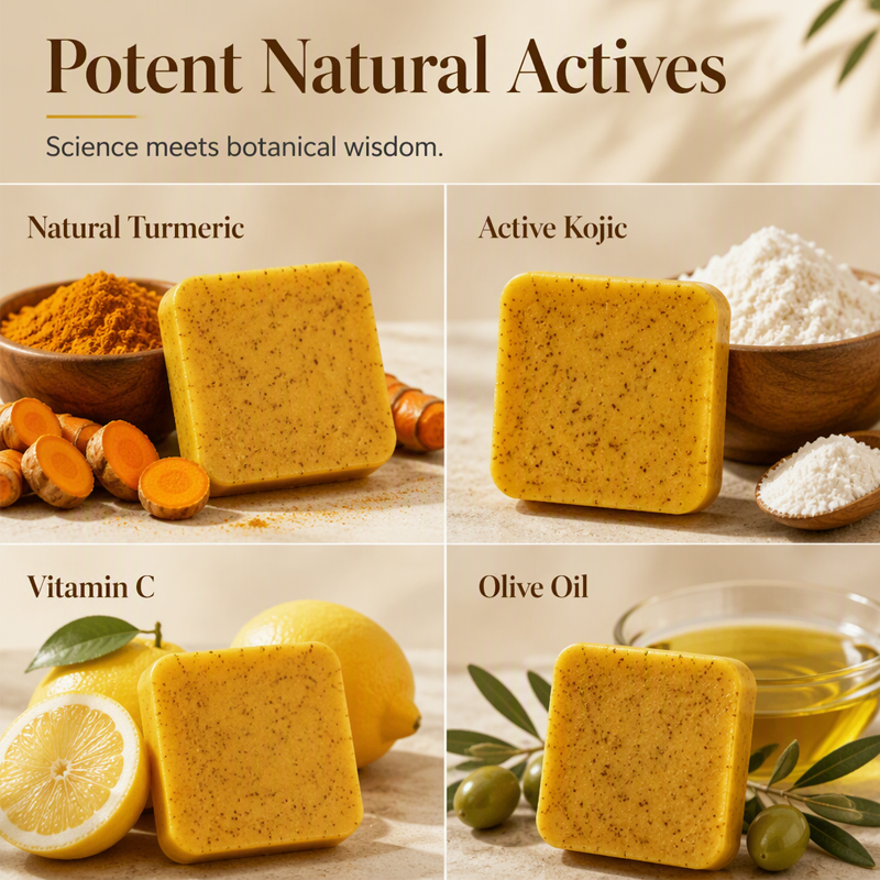 Lemon Turmeric Kojic Acid Soap