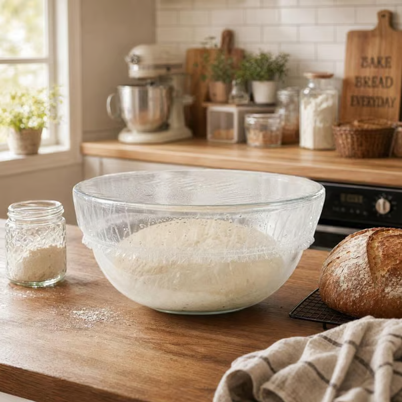 💰UP TO 50% OFF!🍲🔄 No more plastic wrap fights — these stretch-fit covers seal any bowl instantly. Fits round, square, even odd shapes. BPA-free, microwave-safe, and keeps food fresh longer. ⏳